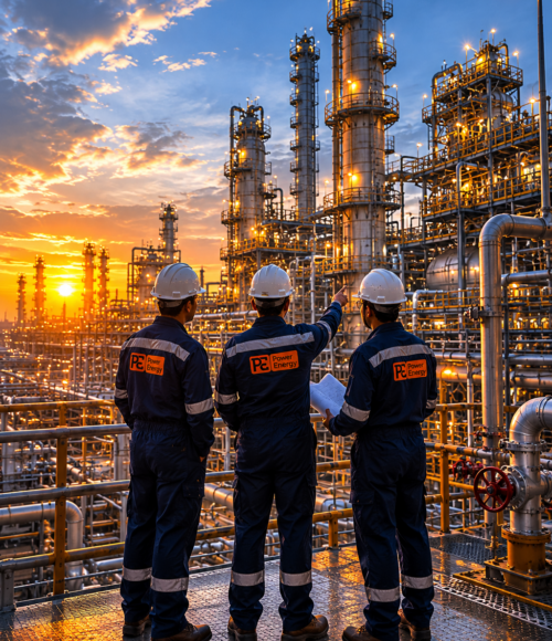 power energy engineers at site