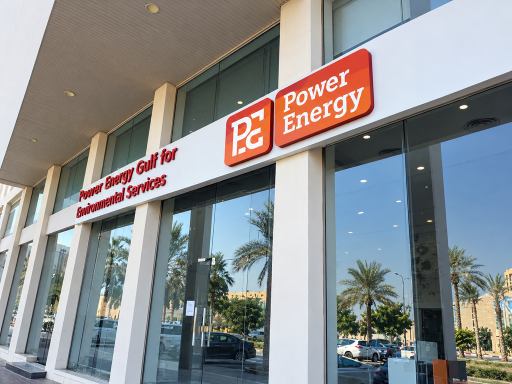 Power Energy Gulf office entrance in Jubail