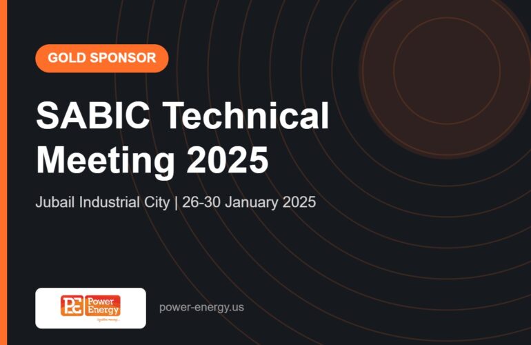 Power Energy Gulf Gold Sponsor at SABIC Technical Meeting